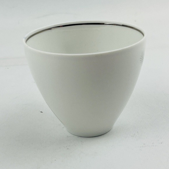 Johann Haviland Silver Wheat Flat Cup & Saucer Set Silver Rim - Picture 6 of 13